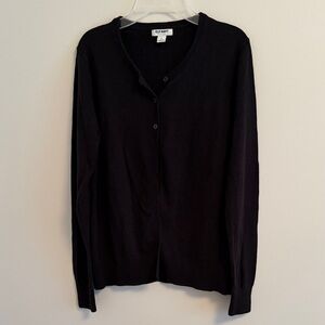 Classic Black Cardigan Sweater